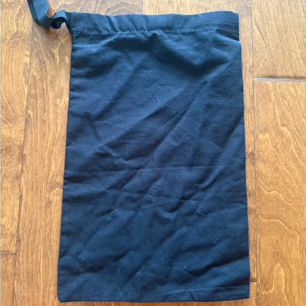 Like New Chanel Black Drawstring dust Bag 8x12